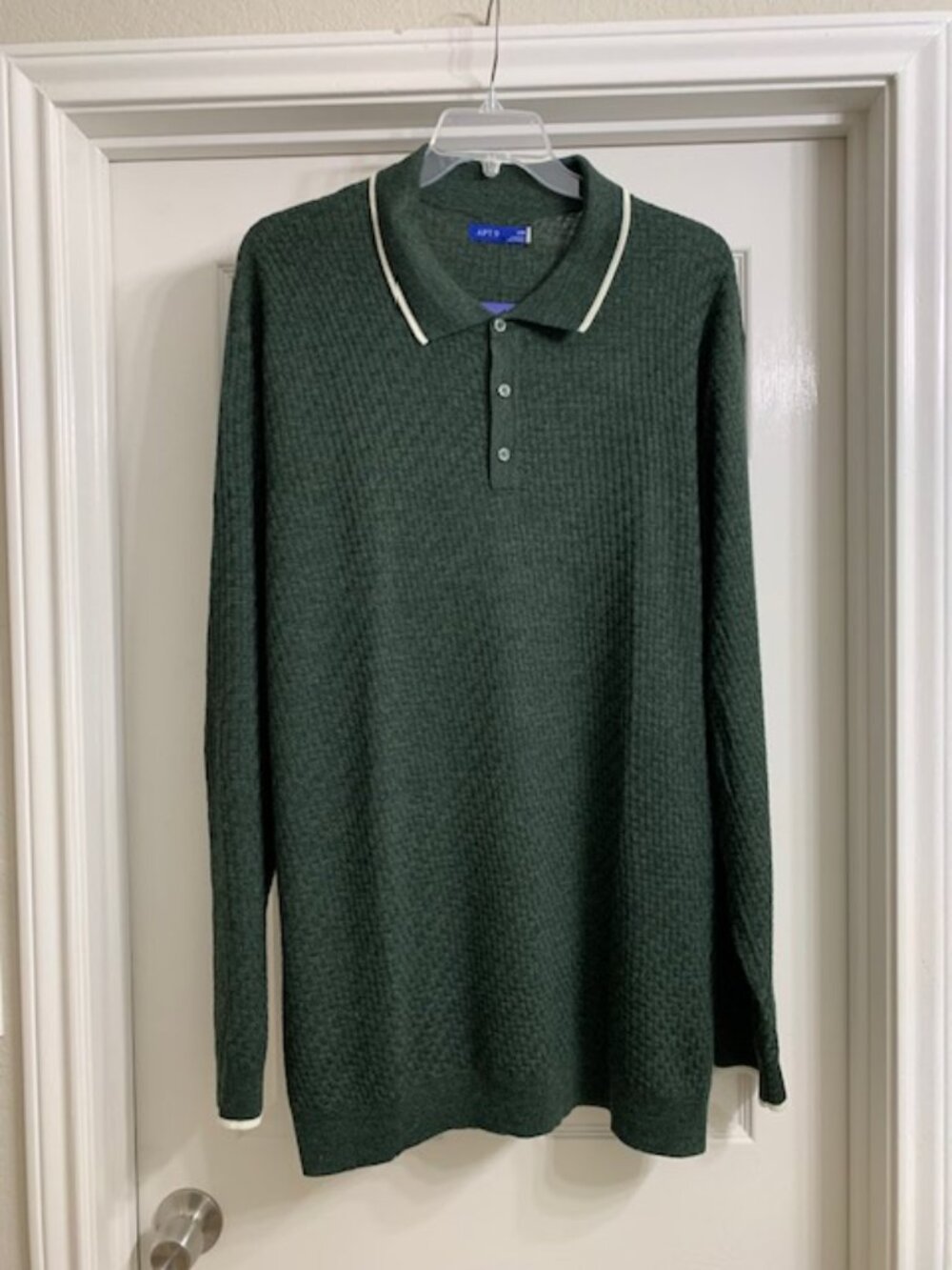 Apt. 9 Men's Evergreen Color Long Sleeve Sweater, Size 3XB (NWT)